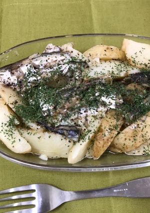 電子レンジでオイルサーディンとポテト-レシピのメイン写真