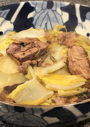 ちっちゃいおかず・白菜とサバの味噌煮-レシピのメイン写真