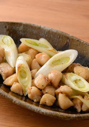 ぼんじりとねぎの柚子胡椒炒め-レシピのメイン写真
