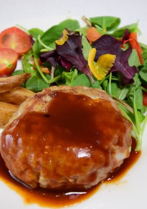 もち麦ハンバーグ～秋葉区～-レシピのメイン写真