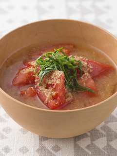 トマトのごまみそ汁-レシピのメイン写真