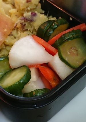 三色野菜の塩サラダ-レシピのメイン写真