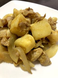 簡単 エリンギとジャガイモのカレー炒め-レシピのメイン写真