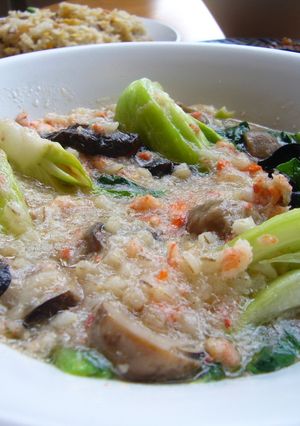 青梗菜とカニの煮込みもち麦入り～秋葉区～-レシピのメイン写真