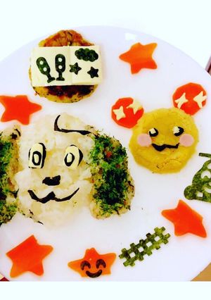 わんわんプレート-レシピのメイン写真