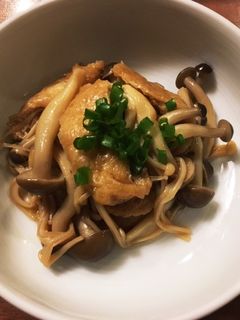 油揚げときのこの炒め煮-レシピのメイン写真