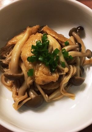 油揚げときのこの炒め煮-レシピのメイン写真