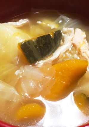 かぼちゃとじゃがいものホクホクスープ-レシピのメイン写真