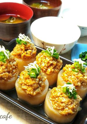 肉味噌たっぷり♥ふろふき大根-レシピのメイン写真