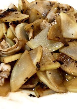 電子レンジで大根と豚バラの豆鼓煮-レシピのメイン写真