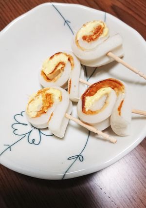 お弁当の一品に、竹輪のくるくるマヨ焼き-レシピのメイン写真