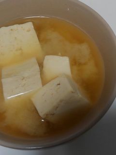 ホタテ干し貝柱と豆腐の味噌汁-レシピのメイン写真