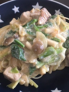 きのことぶりの豆乳クリームパスタ-レシピのメイン写真