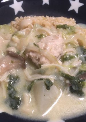 かぶと鶏団子の豆乳クリームシチュー-レシピのメイン写真