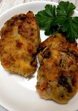 簡単！お煮付けリメイク！大豆粉コロッケ-レシピのメイン写真