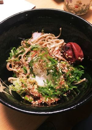 自家製梅干しのさっぱりごぼう茶うどん-レシピのメイン写真