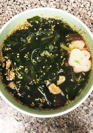 即席ワカメ春雨スープ-レシピのメイン写真