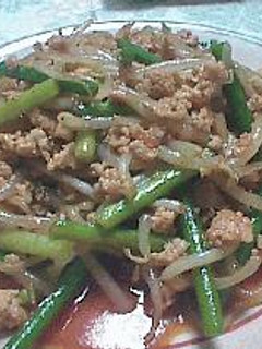 鶏ひき肉ともやしのコチュジャン炒め-レシピのメイン写真