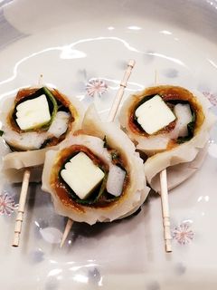 梅肉 大葉 チーズの竹輪巻き-レシピのメイン写真