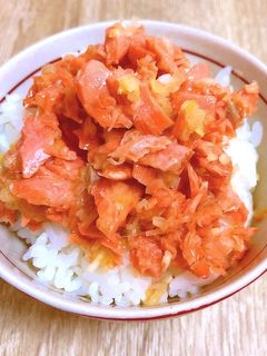 レンジで簡単!!大人鮭ふりかけ!-レシピのメイン写真