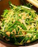 水菜と天かす（揚げ玉）の無限サラダ