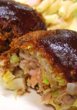ちょっぴりヘルシー♪豚小間肉のメンチカツ-レシピのメイン写真