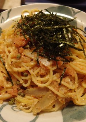 実山椒とごぼうの明太子スパゲティー-レシピのメイン写真