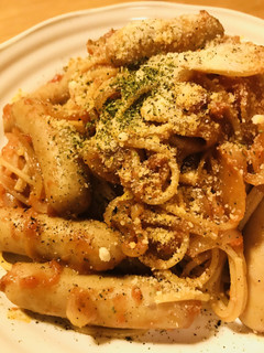 ソーセージたっぷりのトマトソースパスタ-レシピのメイン写真