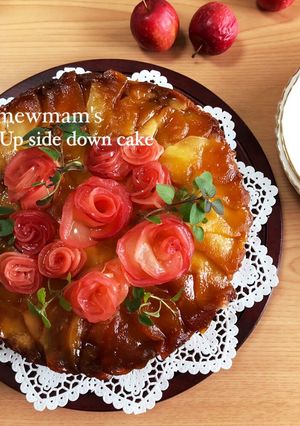 母の日に♡アップサイドダウンケーキ♡-レシピのメイン写真