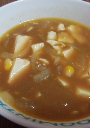 豆腐とオニオンのカレースープ-レシピのメイン写真