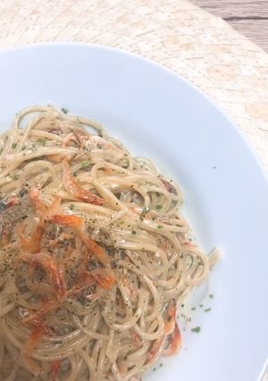 桜海老と青のりのクリームパスタ-レシピのメイン写真