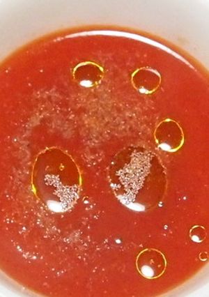 レンジで簡単あたたかトマトスープ-レシピのメイン写真