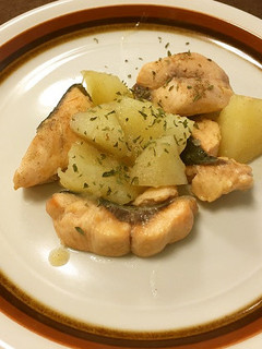 鮭の塩バター煮(透析食)-レシピのメイン写真