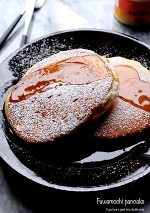 切り餅で作る!ふわもちパンケーキ♡-レシピのメイン写真