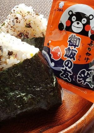 熊本応援！くまもん！ご飯の友昆布おにぎり-レシピのメイン写真