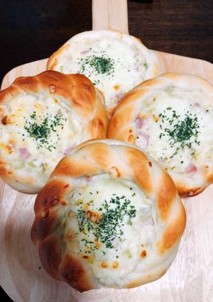 白神こだま酵母のベーコングラタンブレッド-レシピのメイン写真