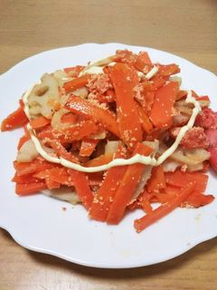 きんぴら蓮根のたらこ炒め-レシピのメイン写真