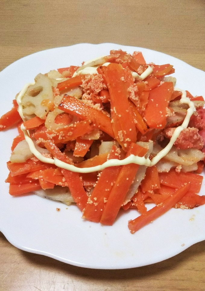 きんぴら蓮根のたらこ炒め-レシピのメイン写真