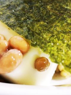 簡単すぎる豆腐on青じそ納豆の海苔巻き-レシピのメイン写真