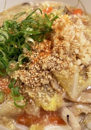生姜パンチ☆きのこかき玉あんかけうどん♪-レシピのメイン写真