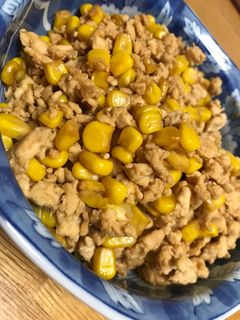香ばし旨〜☆ひき肉とコーンのそぼろ炒め-レシピのメイン写真
