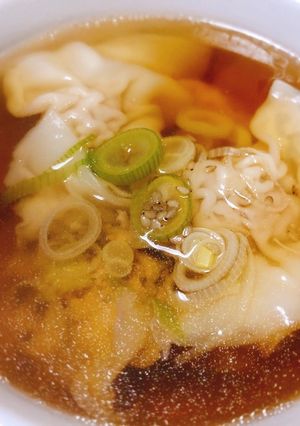 なめたけ肉ワンタン〜和風スープ〜-レシピのメイン写真