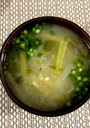 大根の葉を使ったお味噌汁-レシピのメイン写真