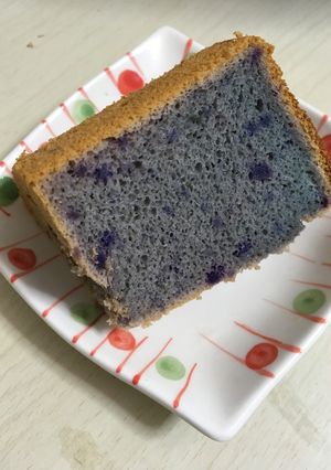 しっとり♡紫芋と米粉のシフォンケーキ-レシピのメイン写真