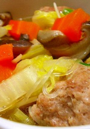 春雨と肉団子のスープ-レシピのメイン写真