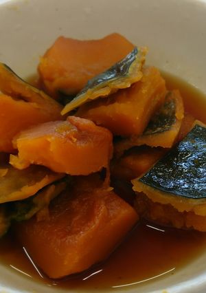 【あんこう醤油】カボチャの煮付け-レシピのメイン写真