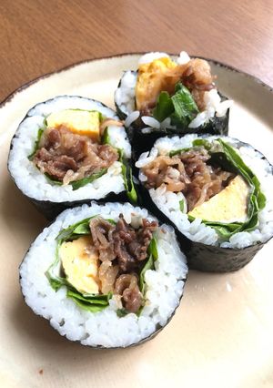 牛肉の甘辛太巻-レシピのメイン写真
