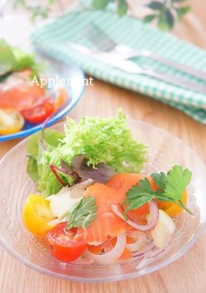 スモークサーモンのマリネサラダ-レシピのメイン写真