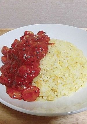 卵チャーハン☆エビチリのせ-レシピのメイン写真