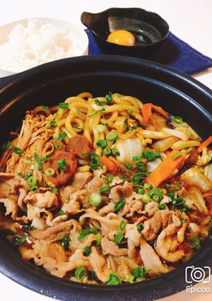 豚肉のすき焼き風煮込み-レシピのメイン写真